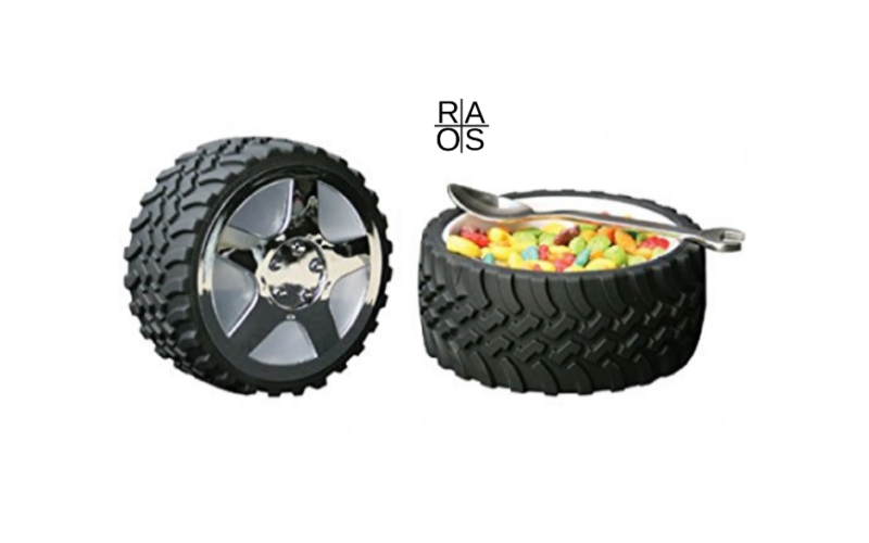 Tire Bowl with Hubcap