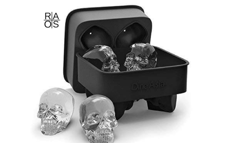 3d Skull Ice cube mold