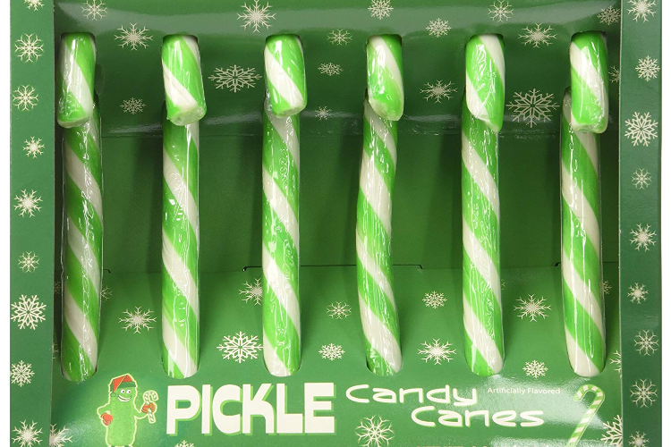 pickle flavored candy canes